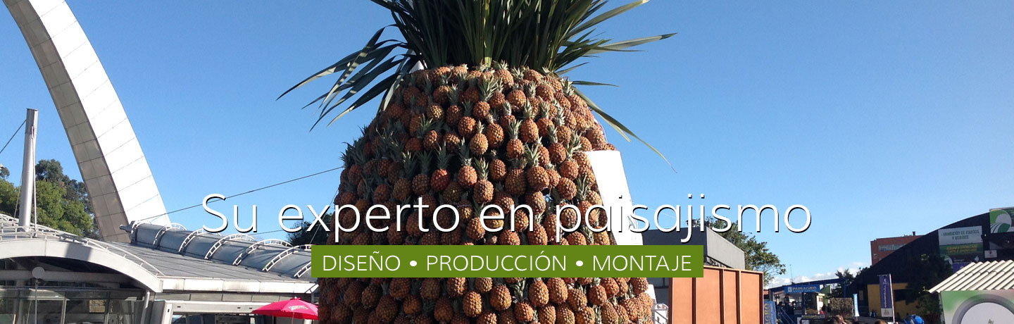 Su experto en paisajismo. Diseño, Producción y Montaje